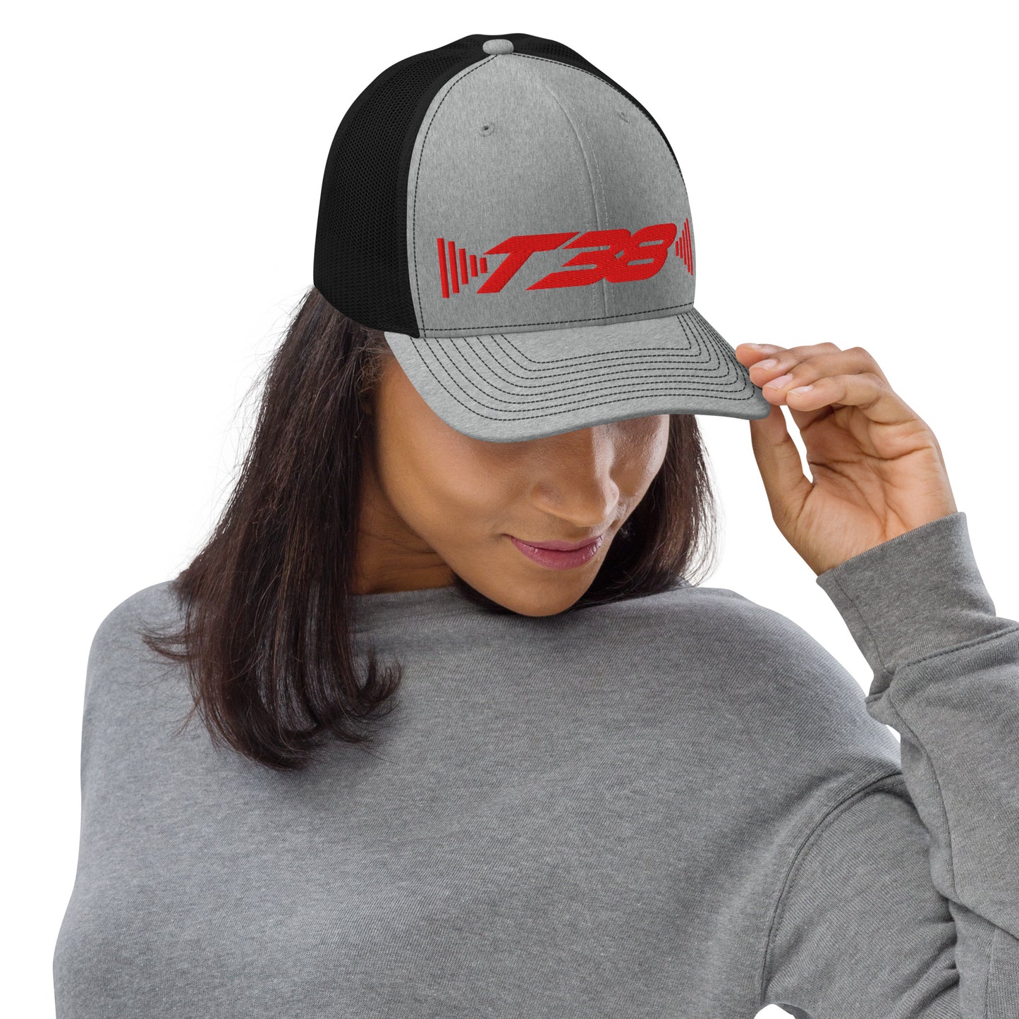 T38 RED Logo Trucker Hat