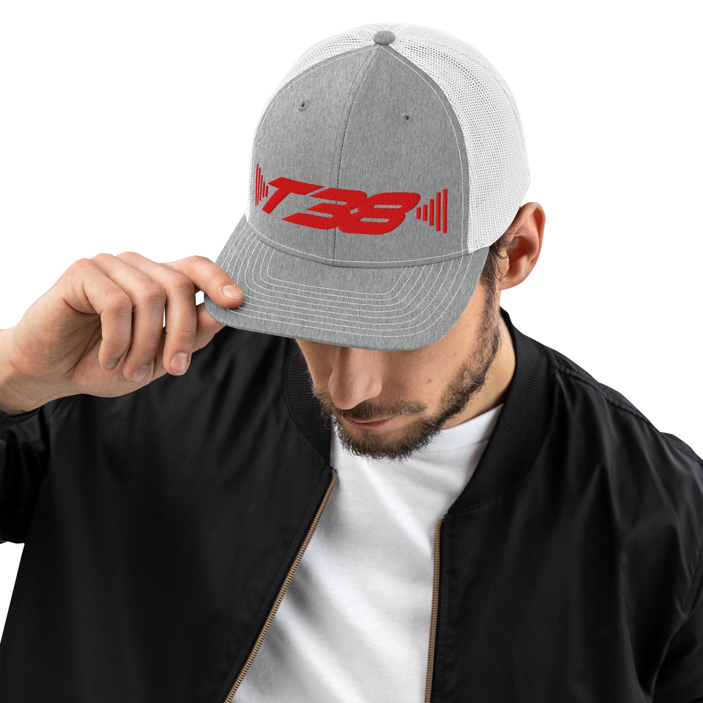 T38 RED Logo Trucker Hat