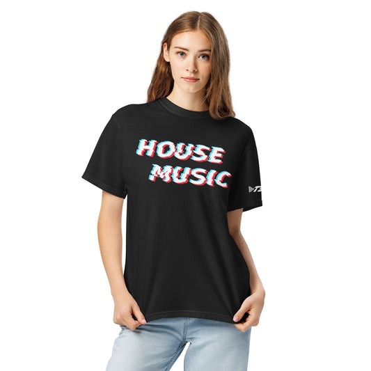 House Music Glitch Heavyweight T-Shirt