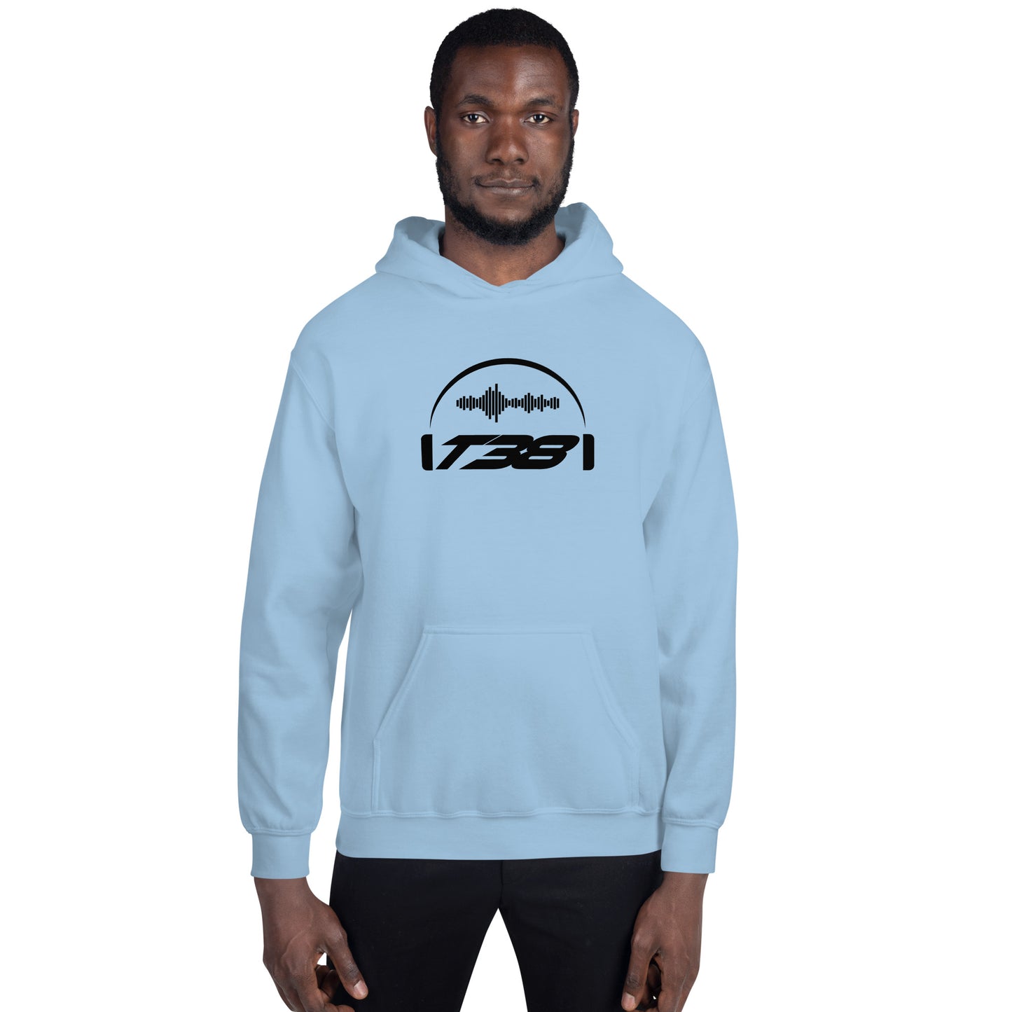 T38 logo black Unisex Hoodie
