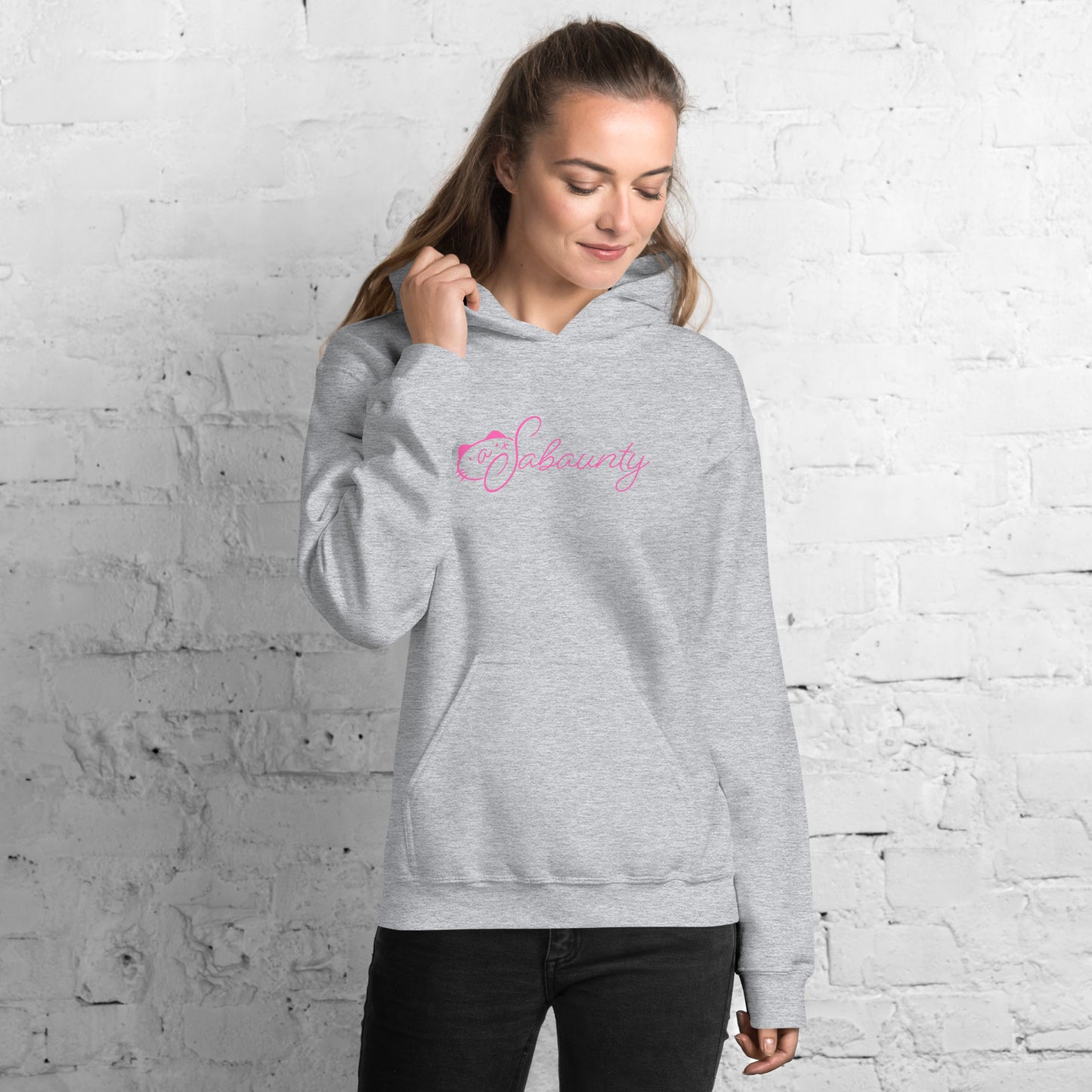 Cat Sabaunty pink logo Unisex Hoodie
