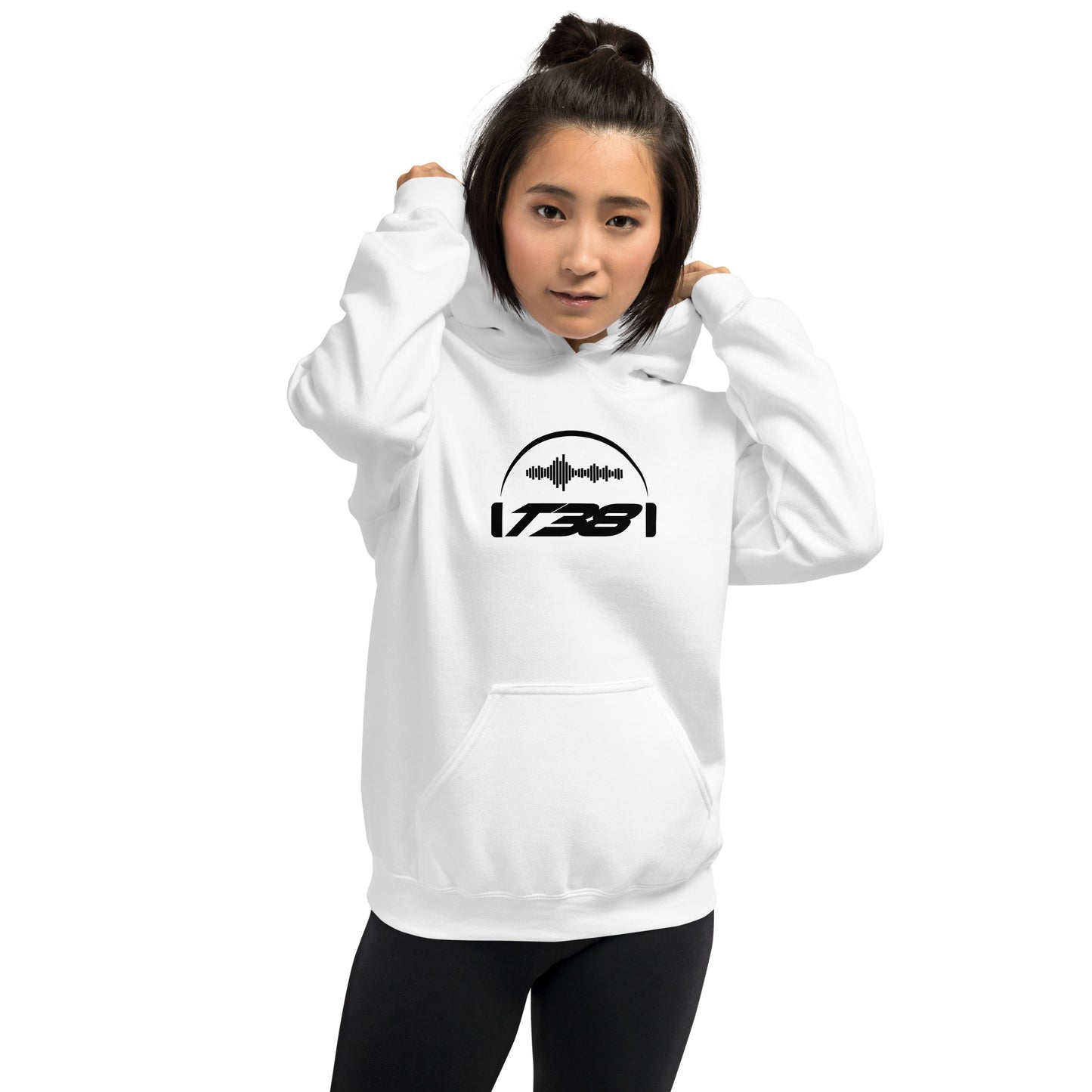 T38 logo black Unisex Hoodie