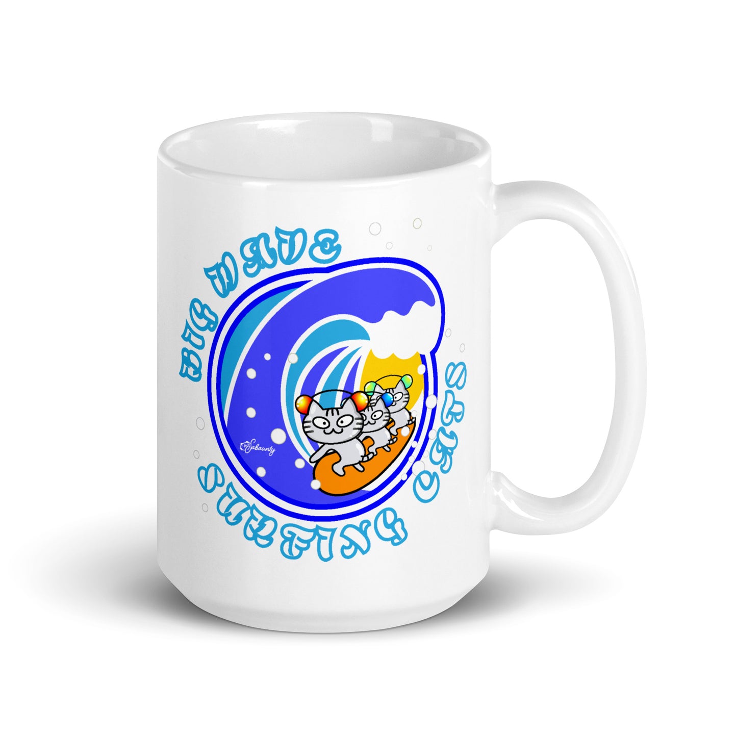 Surf Cat Sabaunty Funny mug