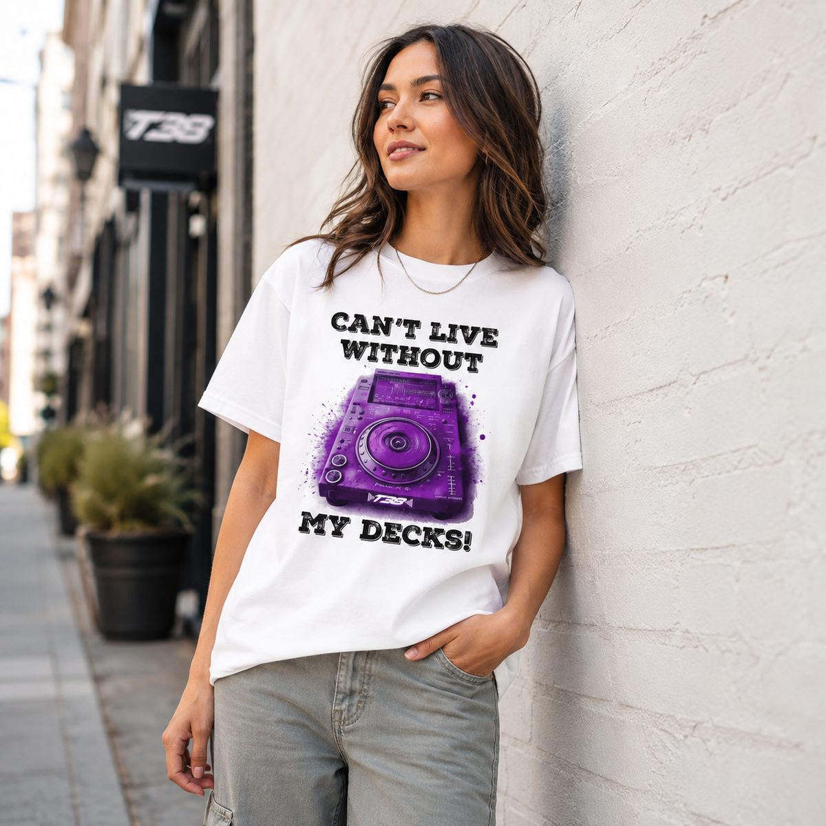 Can’t Live Without DJ Decks Heavyweight T-Shirt