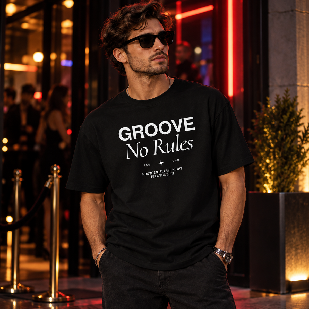 T38 GROOVE No Rules Premium Heavyweight T-Shirt