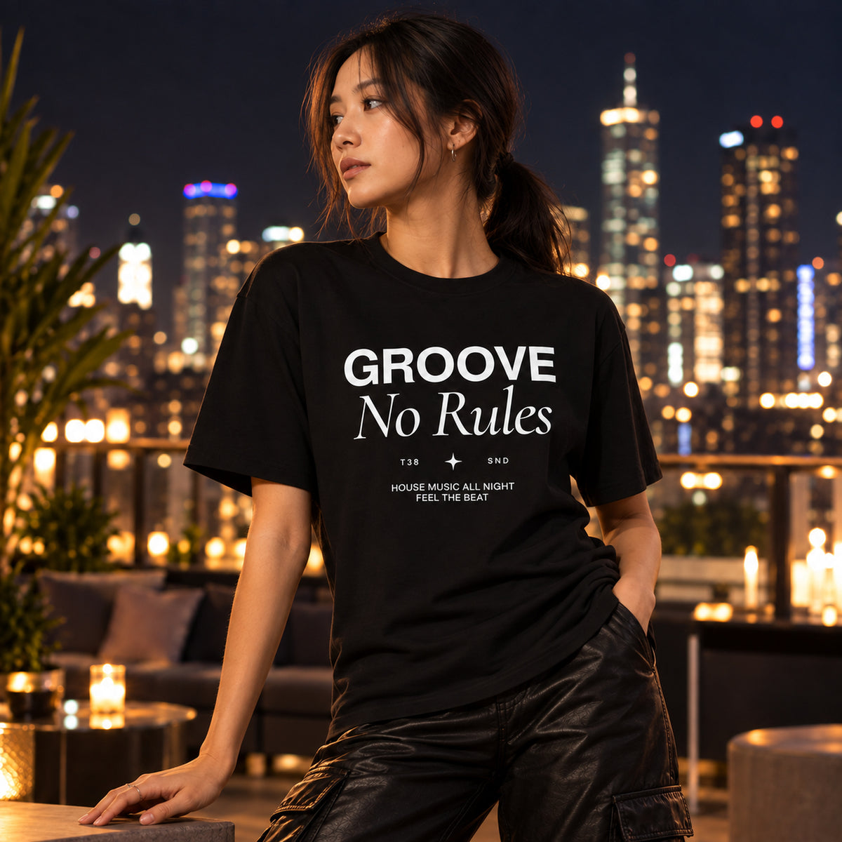 T38 GROOVE No Rules Premium Heavyweight T-Shirt