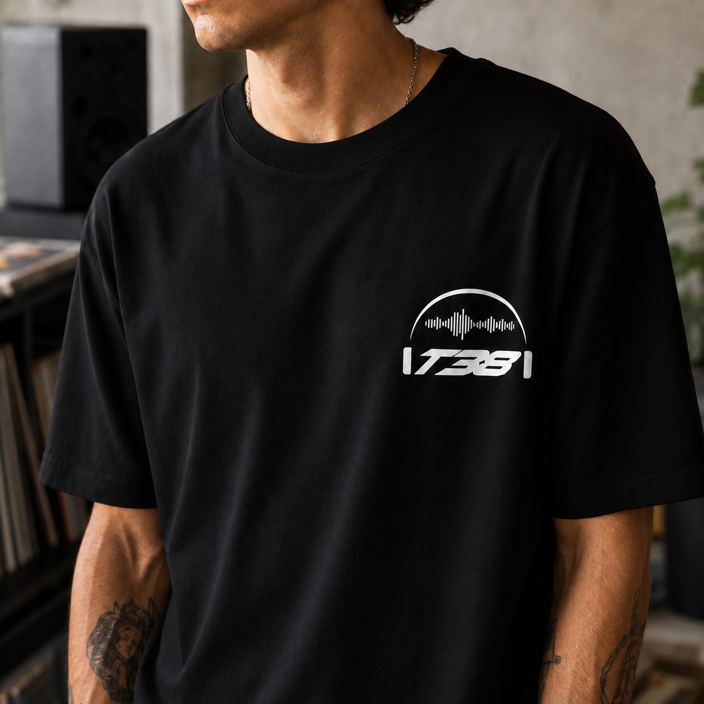 T38 Left Chest Logo Premium Heavyweight T-Shirt