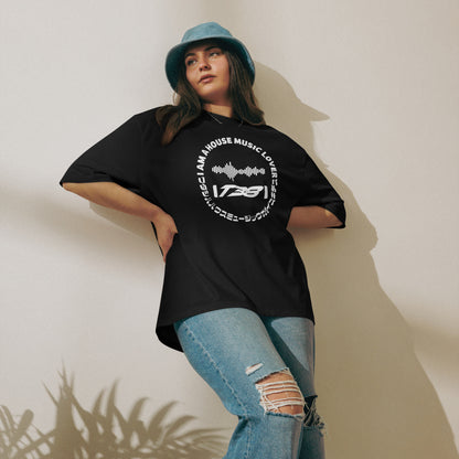 House Music Lover T38 Katakana Oversized heavyweight tee