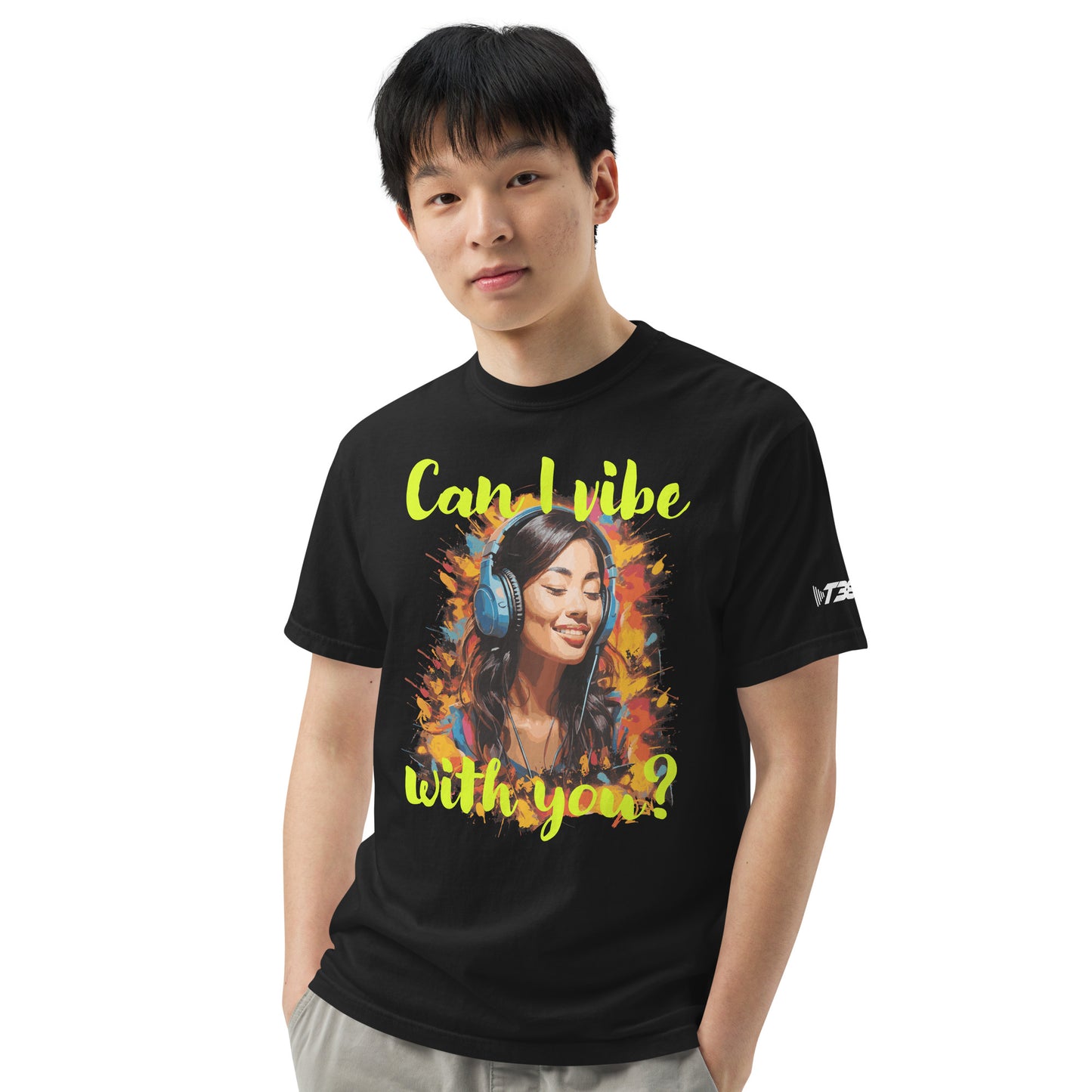 Woman with Headphones Graphic t-shirt
