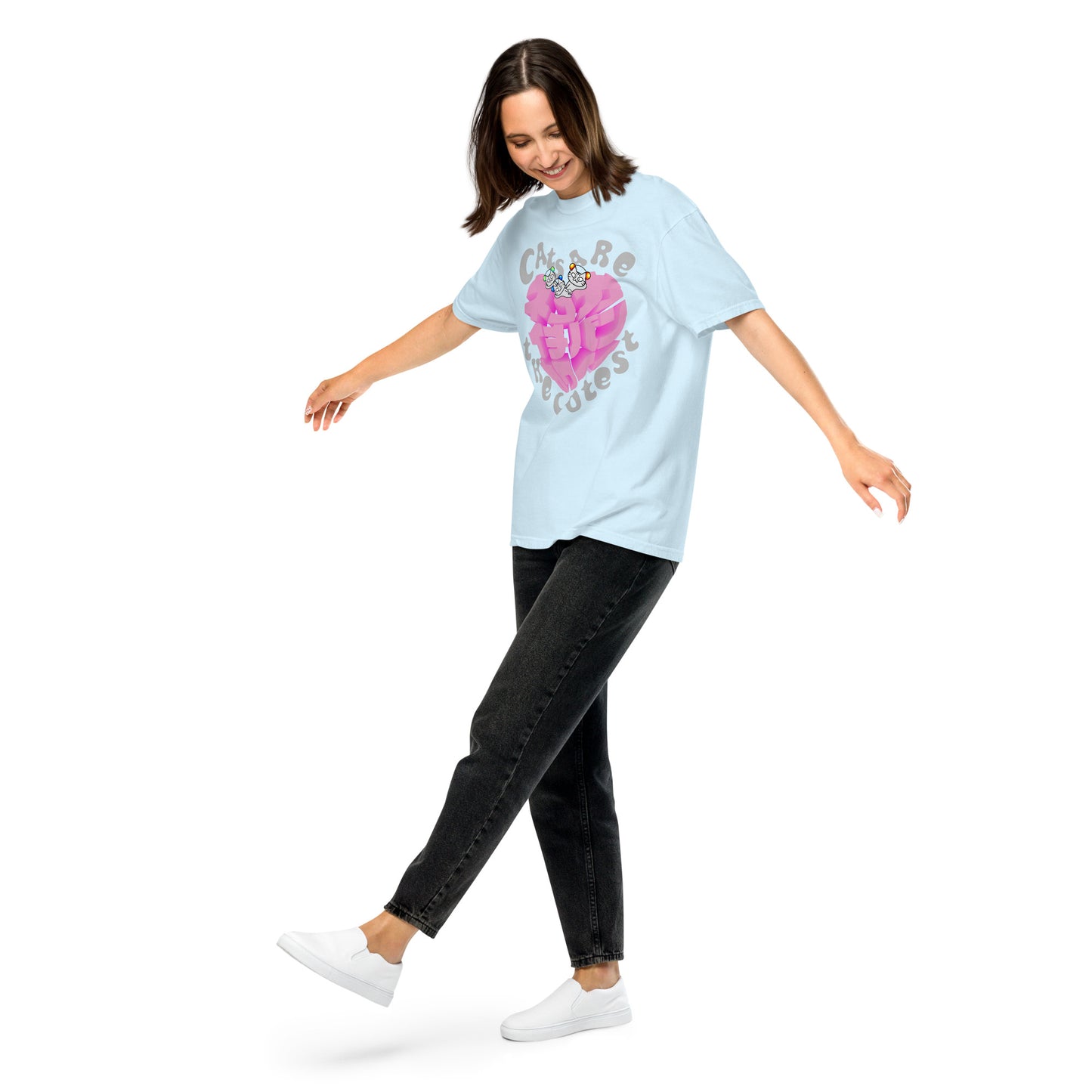 Katakana Heart With Cat Sabaunty Unisex t-shirt