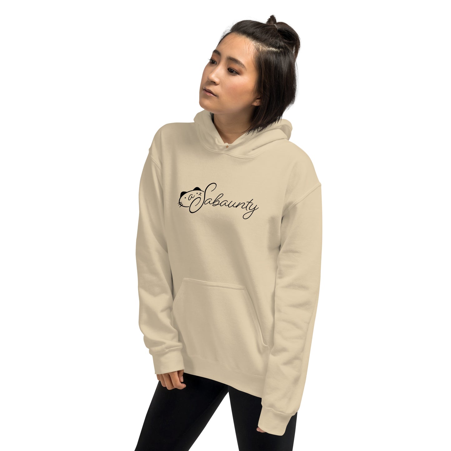 Cat Sabaunty black Logo Unisex Hoodie